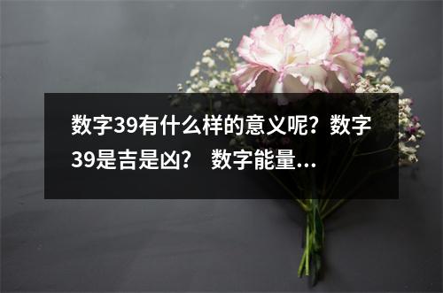数字39有什么样的意义呢？数字39是吉是凶？  数字能量之五鬼磁场加延年磁场简析数字能